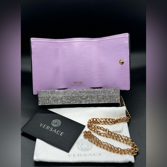 VERSACE Leather Wallet and Chain - Picture 6 of 16